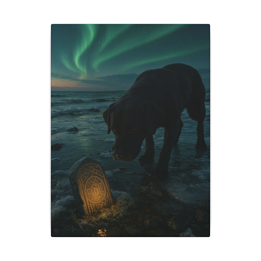 Whispers of the Northern Lights-Fantasy Dog Portraits - Fantasy Dog Portraits