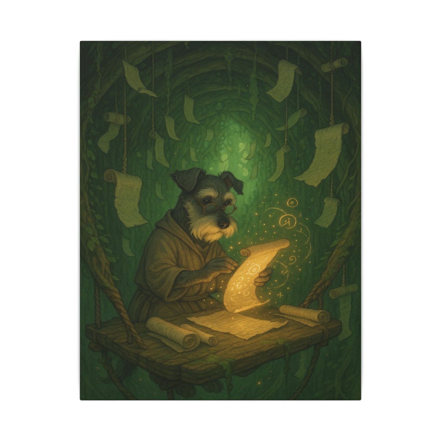 Canine Scholar-Fantasy Dog Portraits - Fantasy Dog Portraits