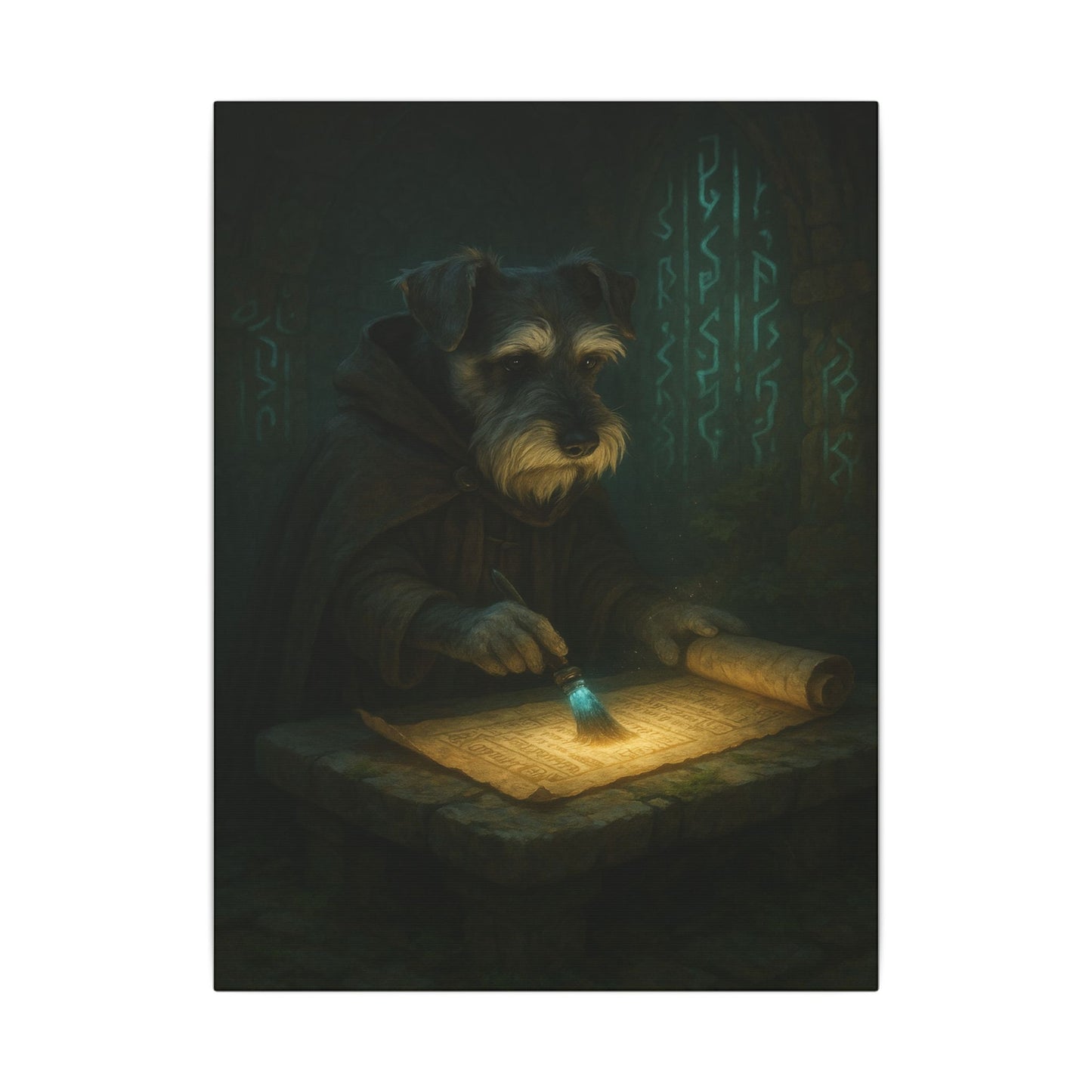 The Mystic Scribe-Fantasy Dog Portraits - Fantasy Dog Portraits