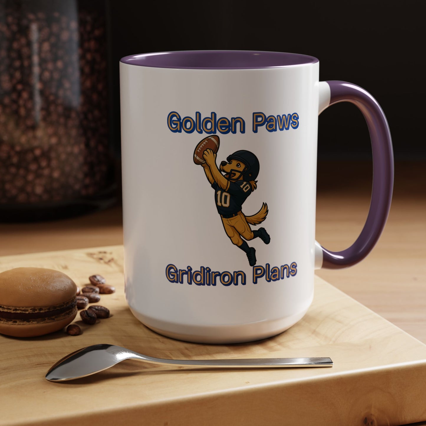 Golden Retriever Football Hero-Fantasy Dog Portraits