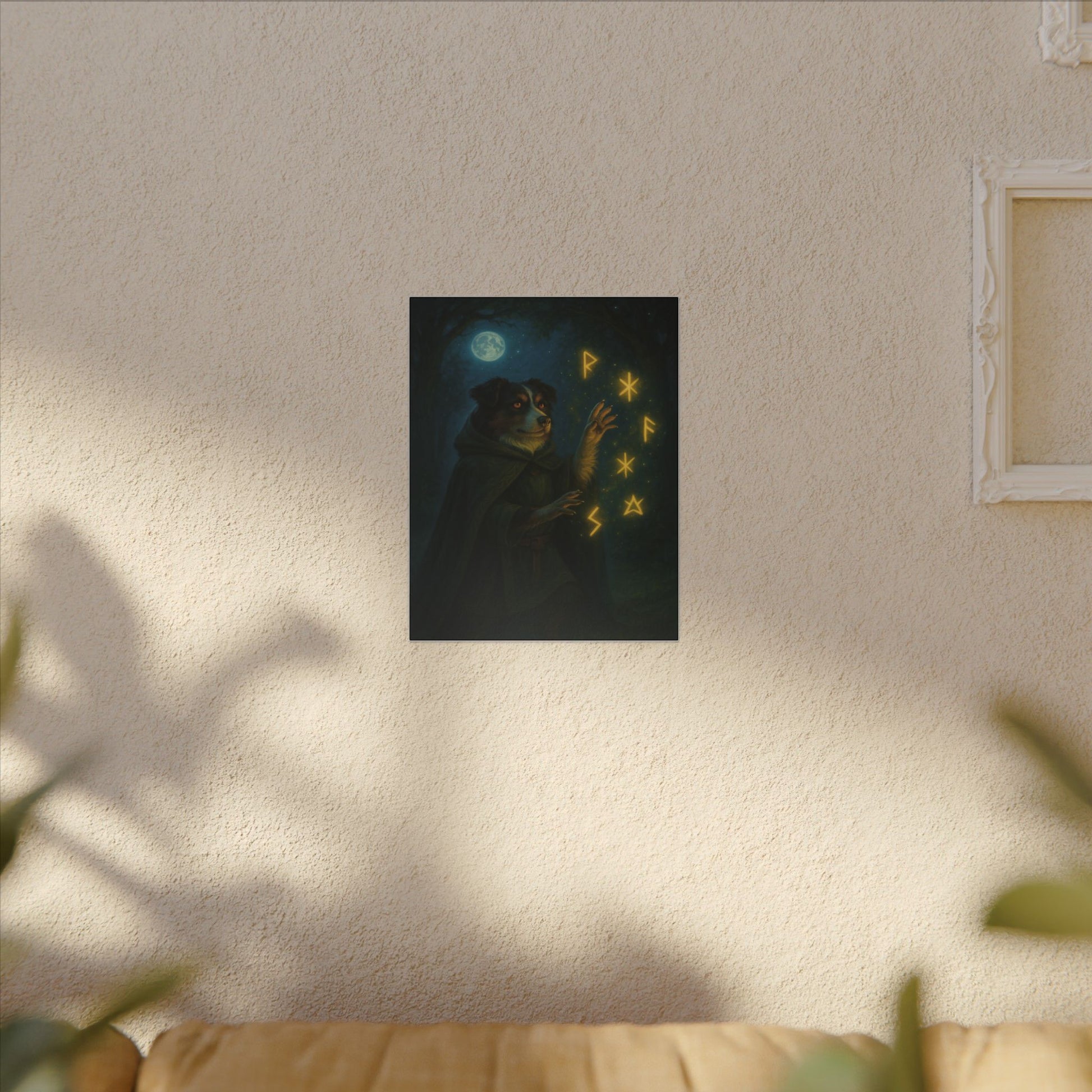 Lunar Rune Keeper-Fantasy Dog Portraits - Fantasy Dog Portraits