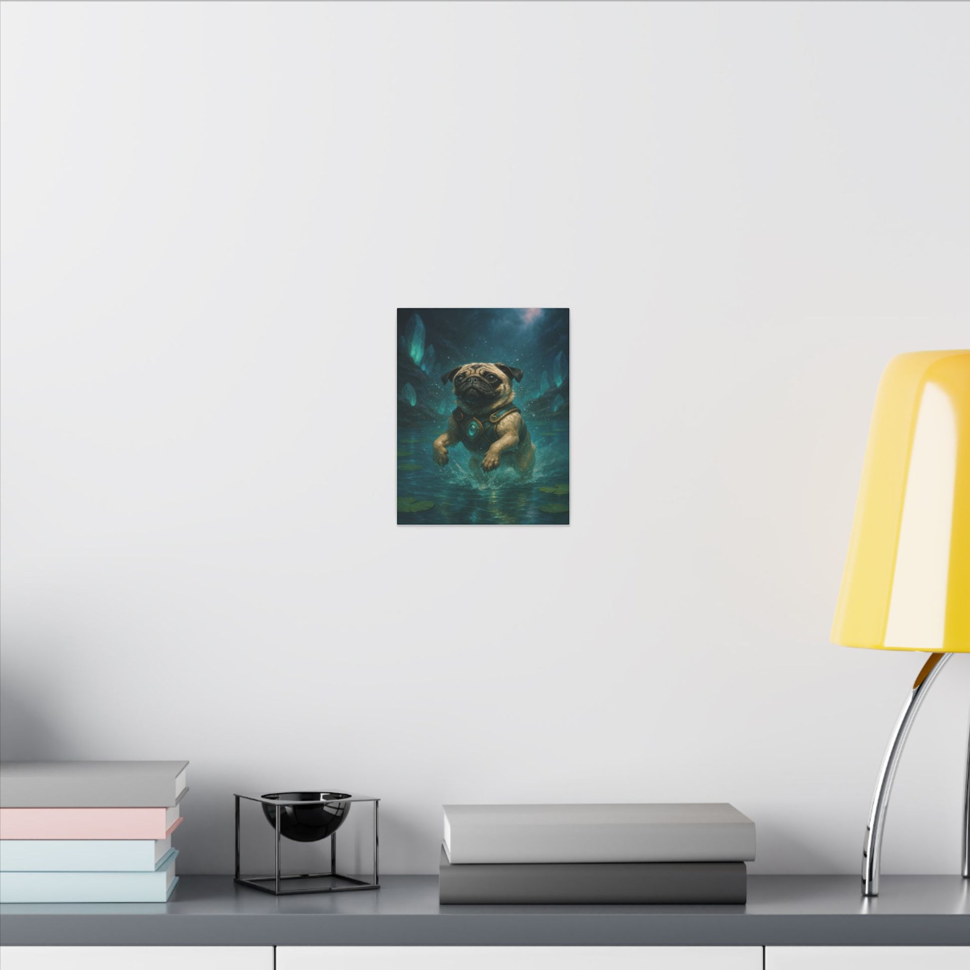 Aquatic Pug Guardian-Fantasy Dog Portraits - Fantasy Dog Portraits
