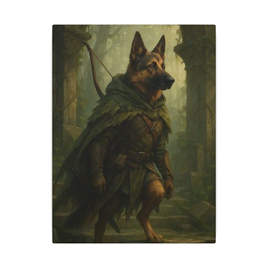 Guardian of the Misty Woods-Fantasy Dog Portraits - Fantasy Dog Portraits