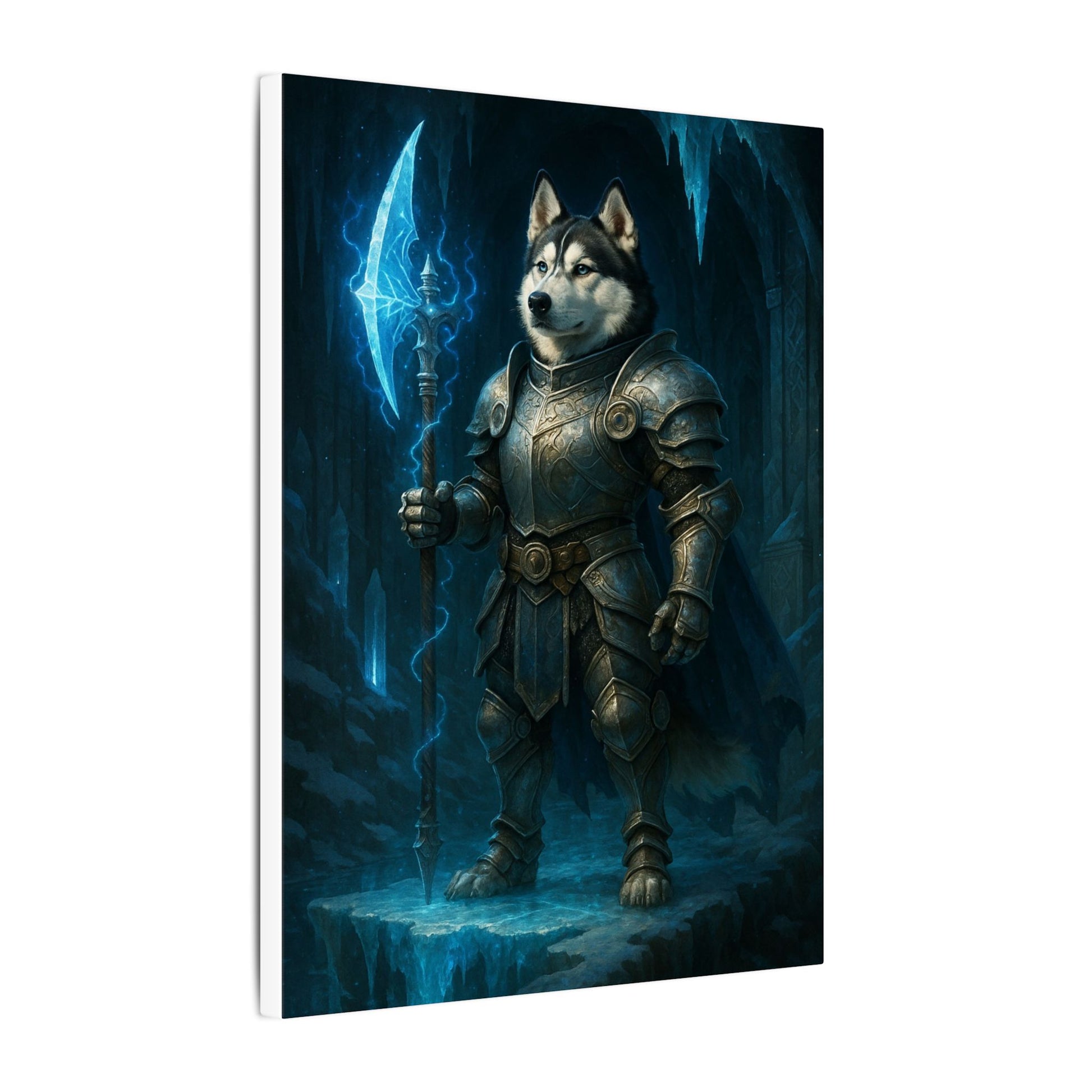 Frozen Warrior-Fantasy Dog Portraits - Fantasy Dog Portraits