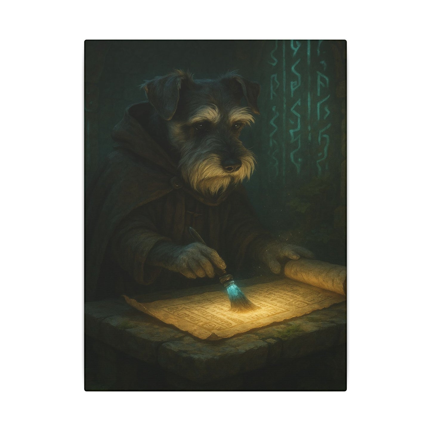 The Mystic Scribe-Fantasy Dog Portraits - Fantasy Dog Portraits