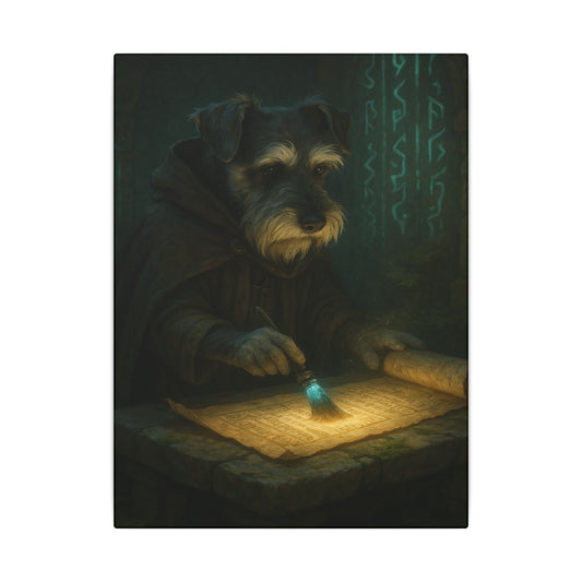 The Mystic Scribe-Fantasy Dog Portraits - Fantasy Dog Portraits