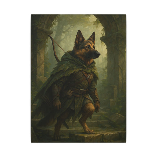 Guardian of the Mossy Arch-Fantasy Dog Portraits - Fantasy Dog Portraits