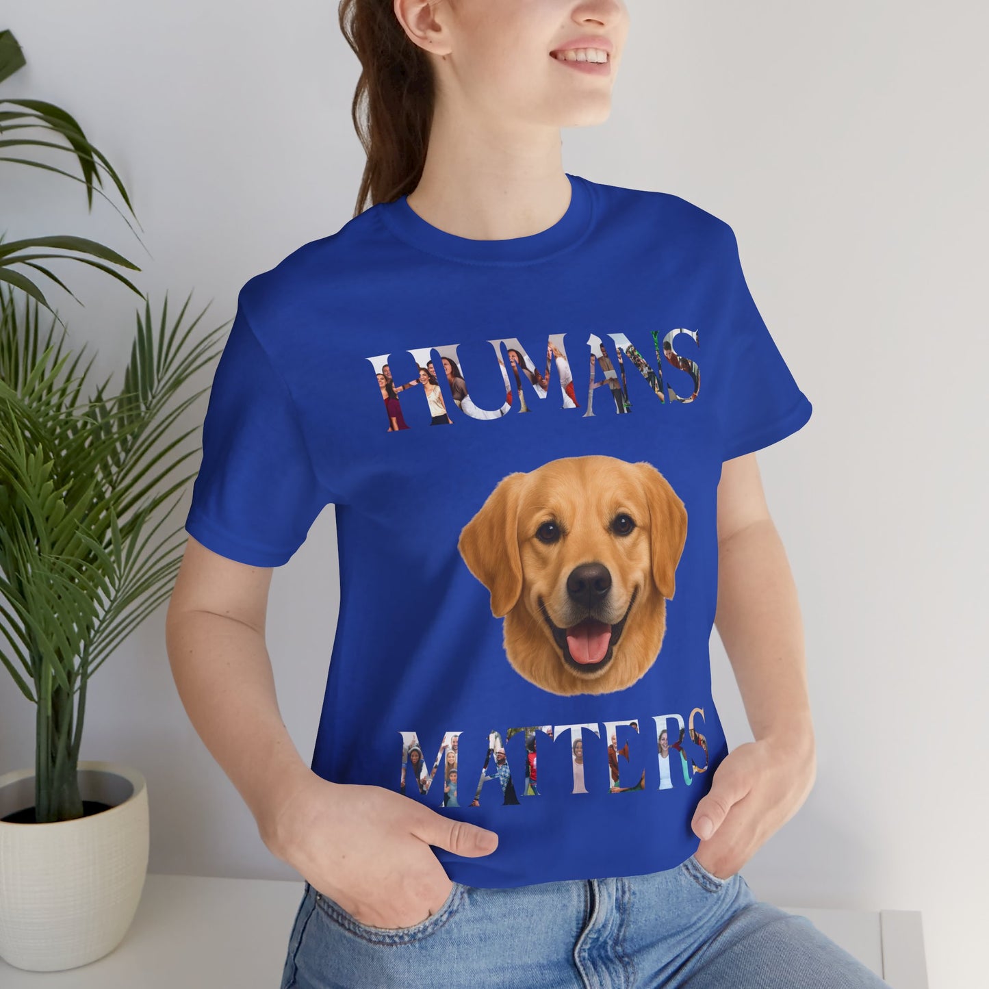 Humans Matter Dog Lover Tee - Unisex Jersey Short Sleeve Shirt, Animal Advocate Gift, Pet Lovers T-Shirt, Dog Appreciation Apparel, [...]
