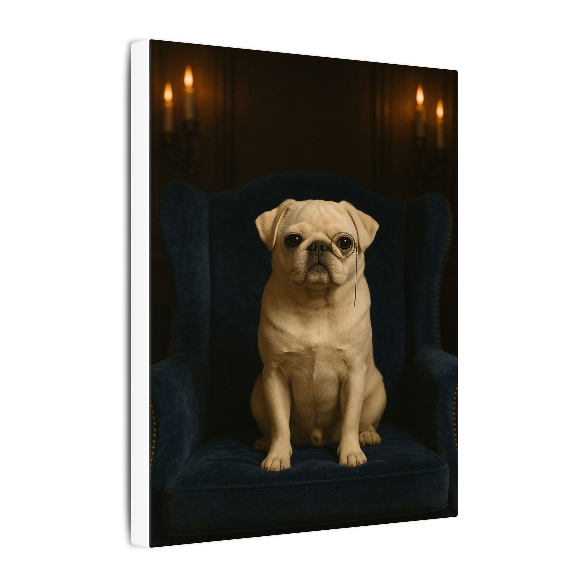 Sophisticated Pug-Fantasy Dog Portraits - Fantasy Dog Portraits