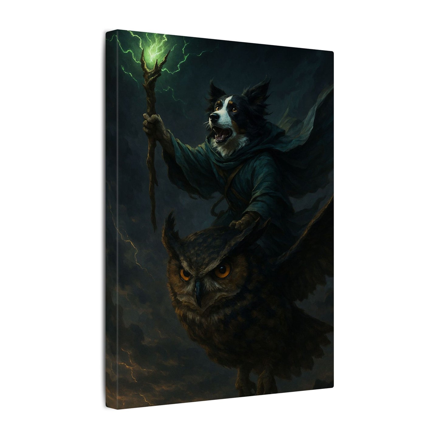 Magical Guardians of the Storm-Fantasy Dog Portraits - Fantasy Dog Portraits