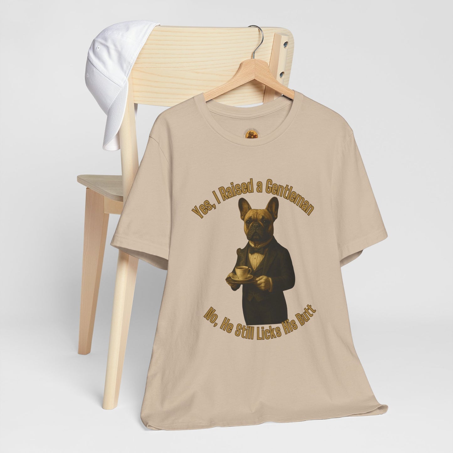 Unisex Gentleman Dog Tee | Funny Pet Lover T-shirt, Gift for Dog Parents, Humorous Animal Shirt, Casual Wear, Dog-themed Apparel