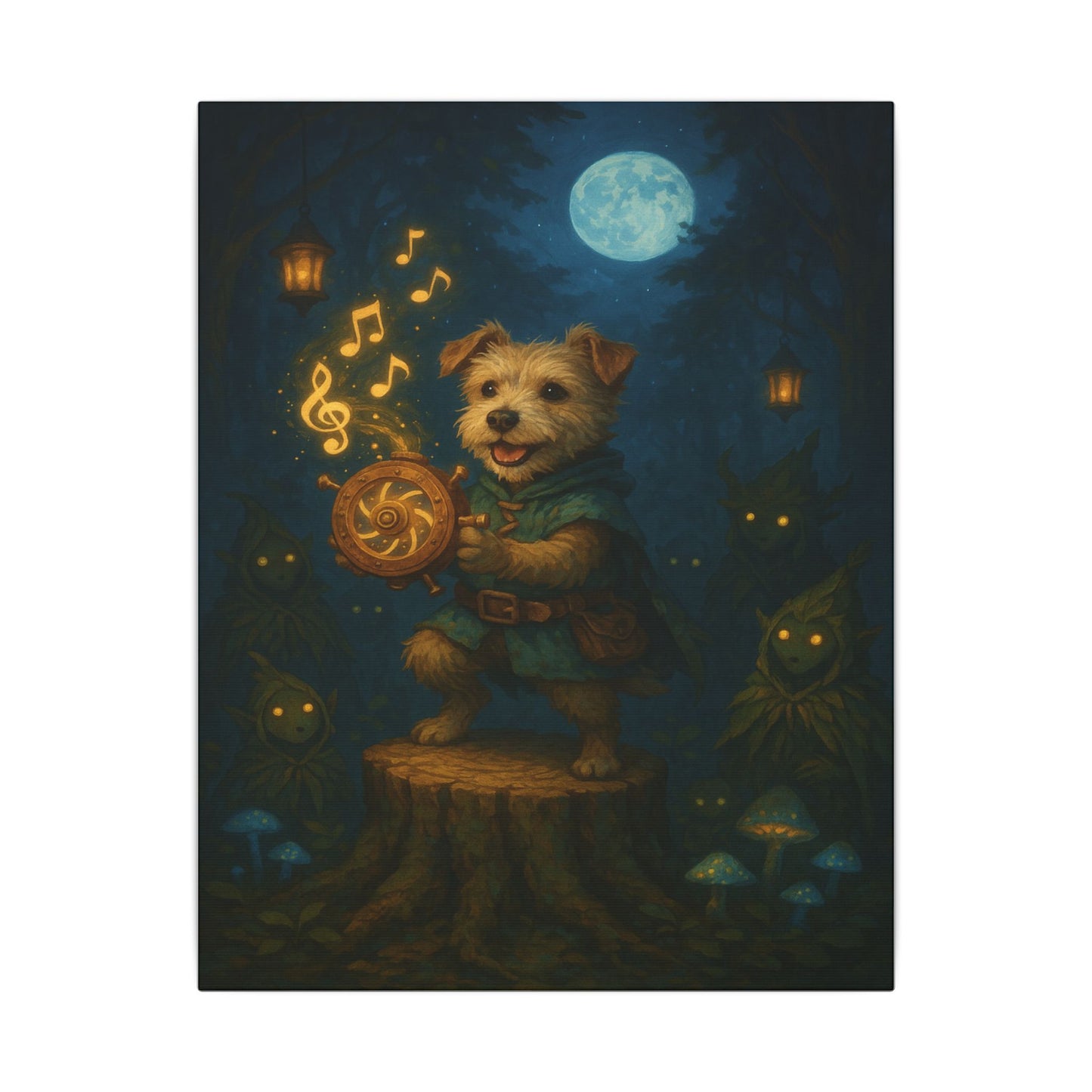 Moonlit Maestro-Fantasy Dog Portraits - Fantasy Dog Portraits