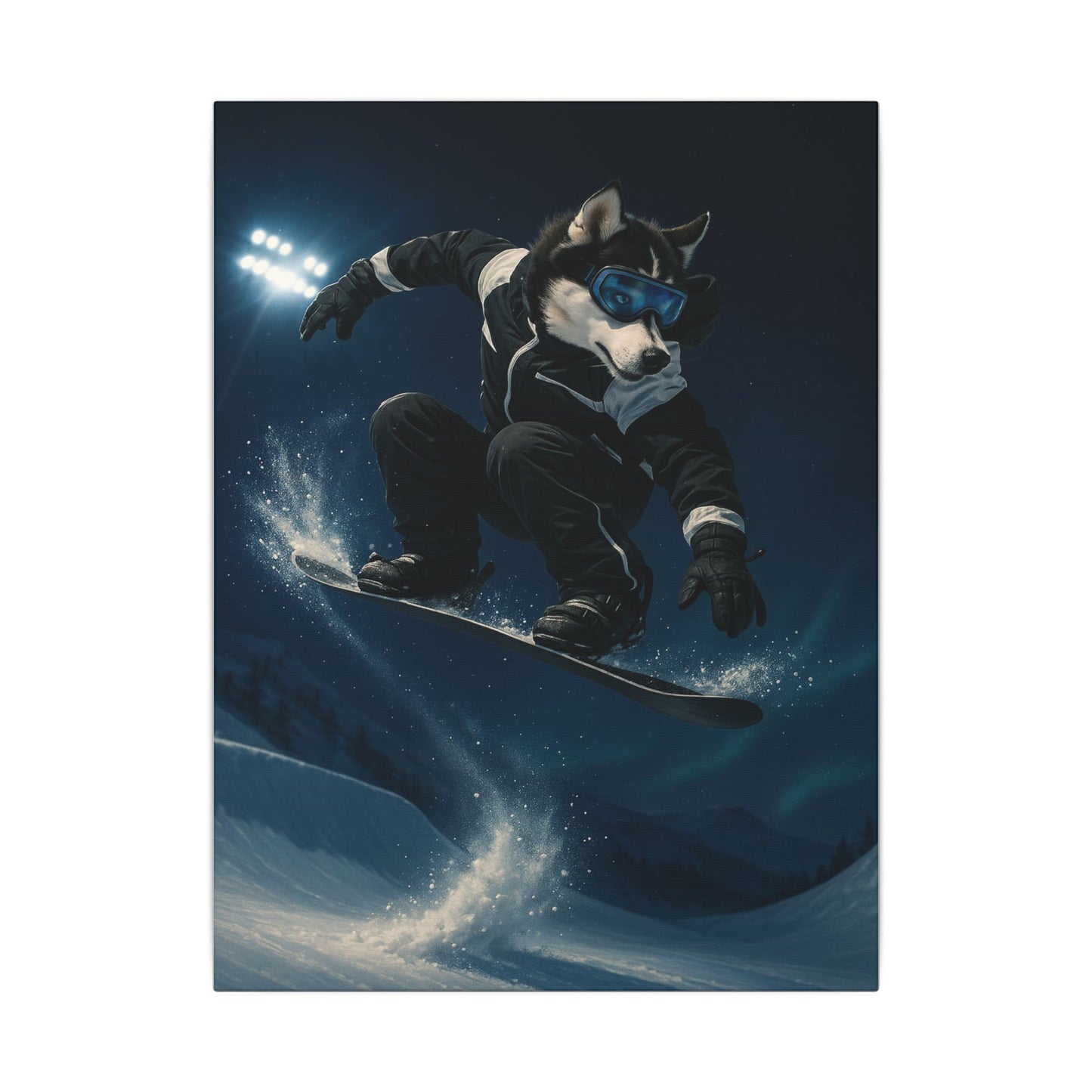 Husky Boarder-Fantasy Dog Portraits - Fantasy Dog Portraits