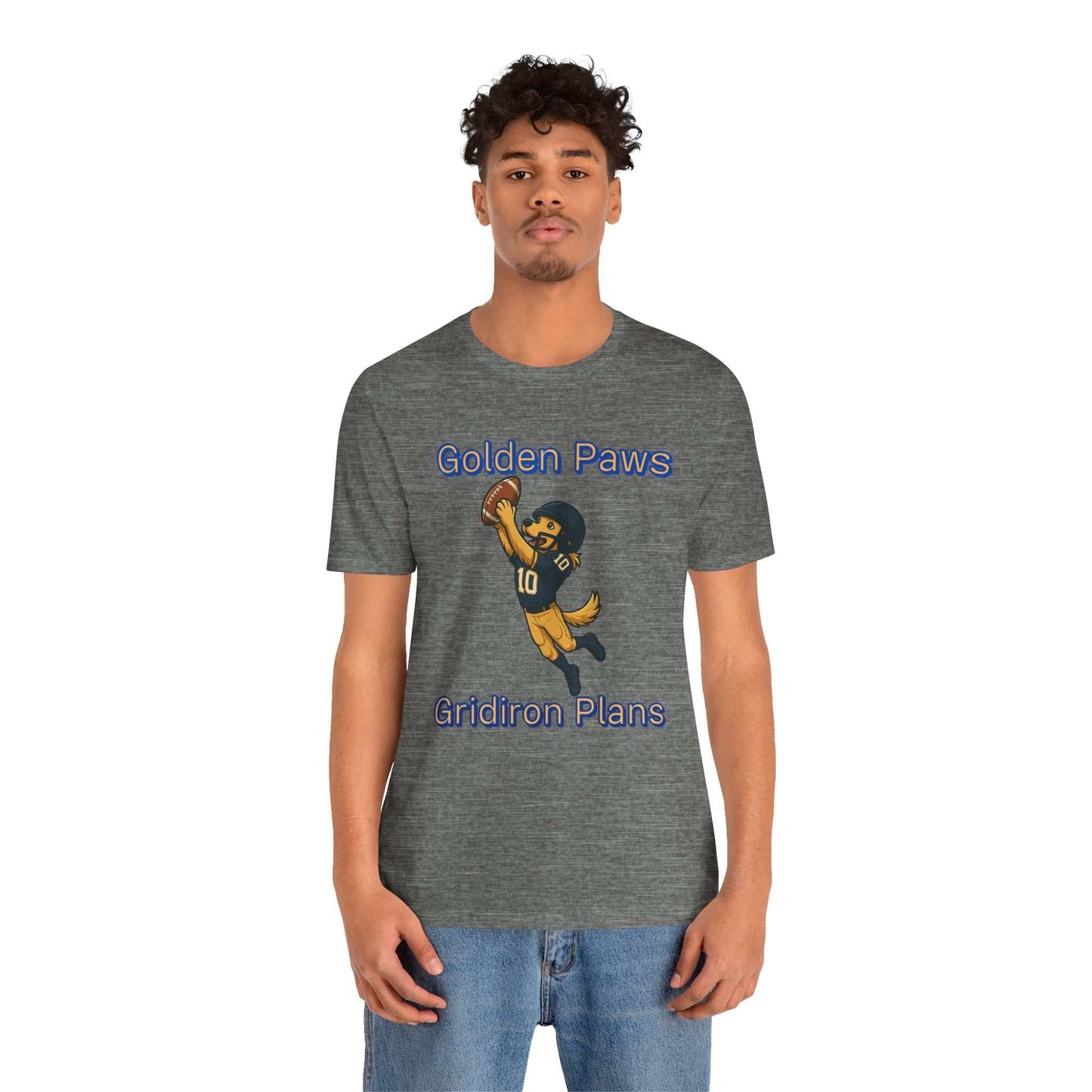 Gridiron Golden-Fantasy Dog Portraits - Fantasy Dog Portraits