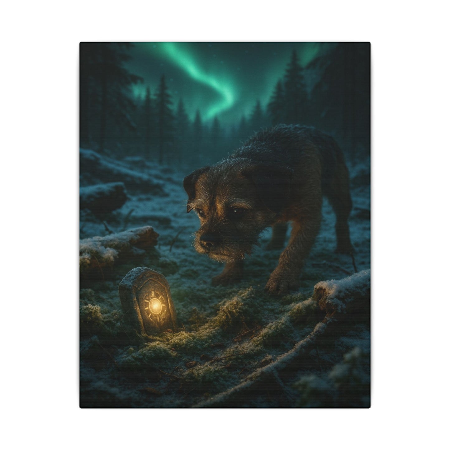 Guardian of the Frost-Fantasy Dog Portraits - Fantasy Dog Portraits