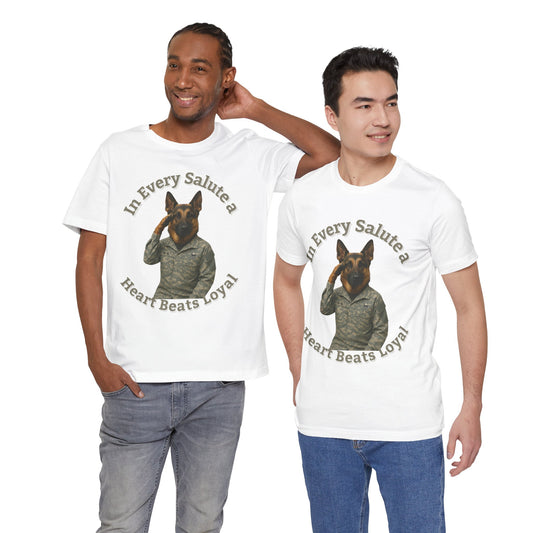 Air Force Dog Unisex Tee - Fantasy Dog Portraits