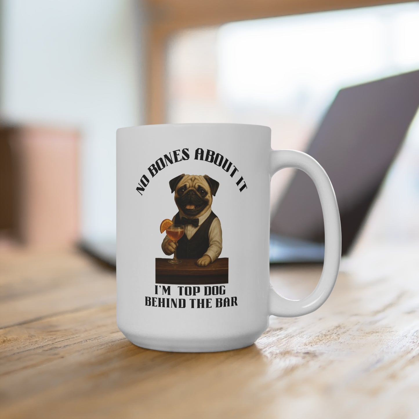 Pug Barista Mug | Dog Lover Gift | Funny Coffee Cup | Pet Owner Coffee Mug | Cute Animal Mug | Birthday Gift for Dog Moms