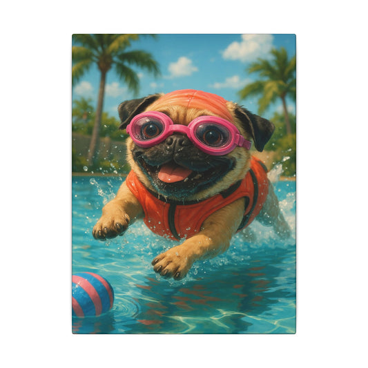 Splash Pug-Fantasy Dog Portraits - Fantasy Dog Portraits