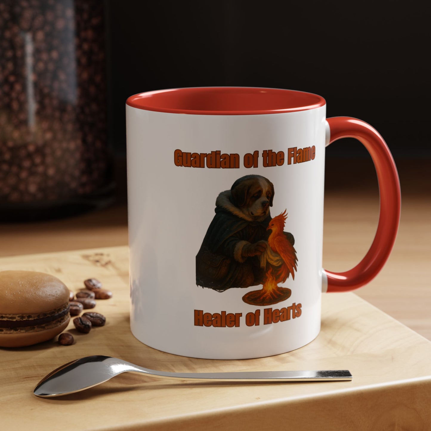 Mug - Dog dressed as an ancient Healer Coffee Mug (11, 15oz) - Fantasy Dog Portraits