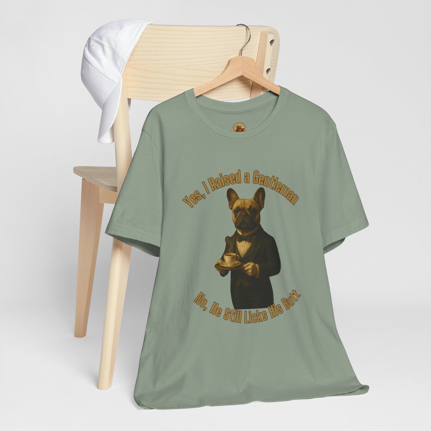 Unisex Gentleman Dog Tee | Funny Pet Lover T-shirt, Gift for Dog Parents, Humorous Animal Shirt, Casual Wear, Dog-themed Apparel