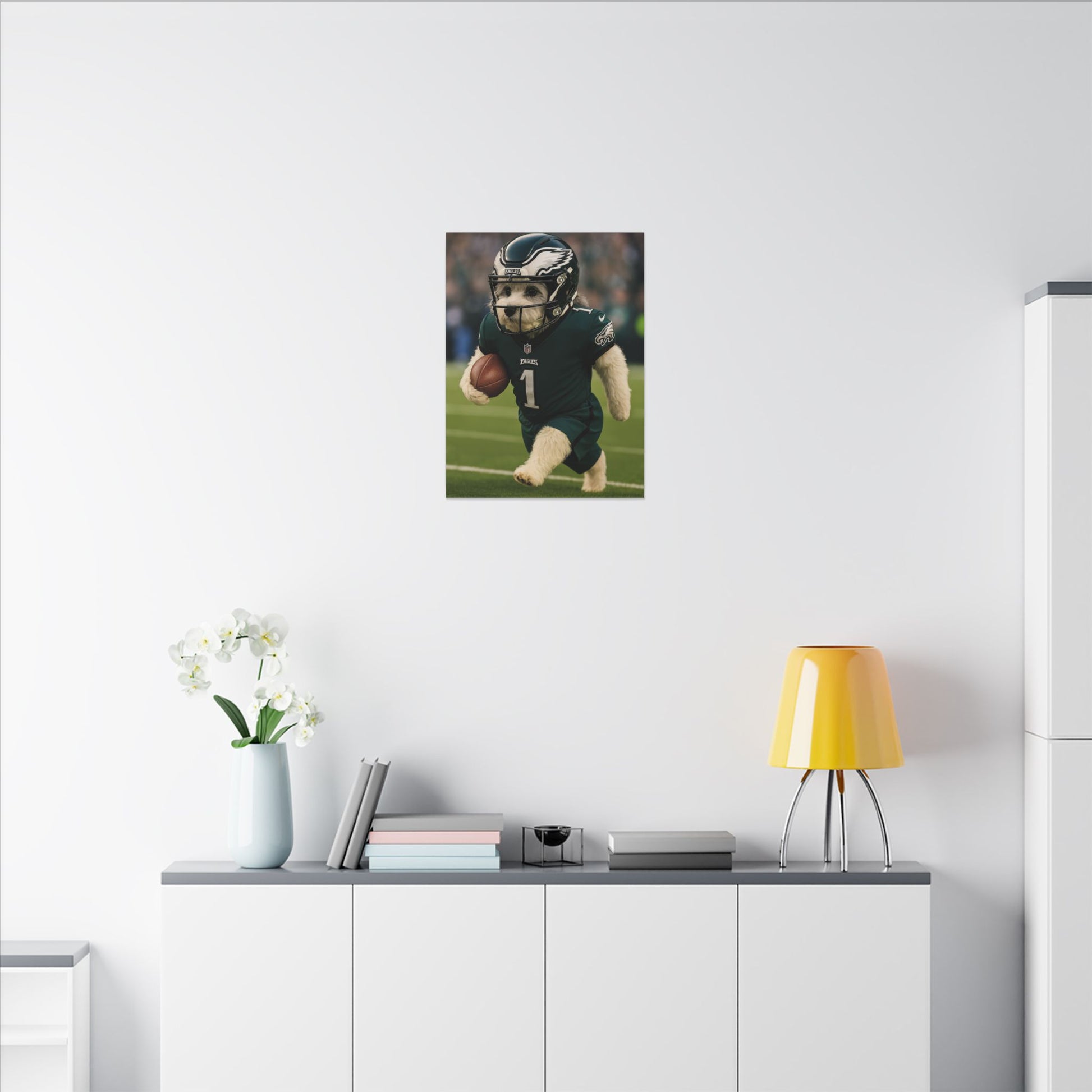 Furry Football Hero-Fantasy Dog Portraits - Fantasy Dog Portraits