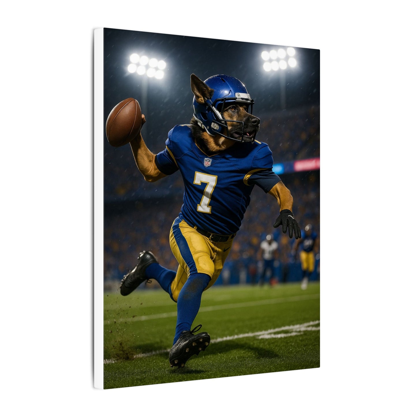Quarterback Bark-Fantasy Dog Portraits - Fantasy Dog Portraits
