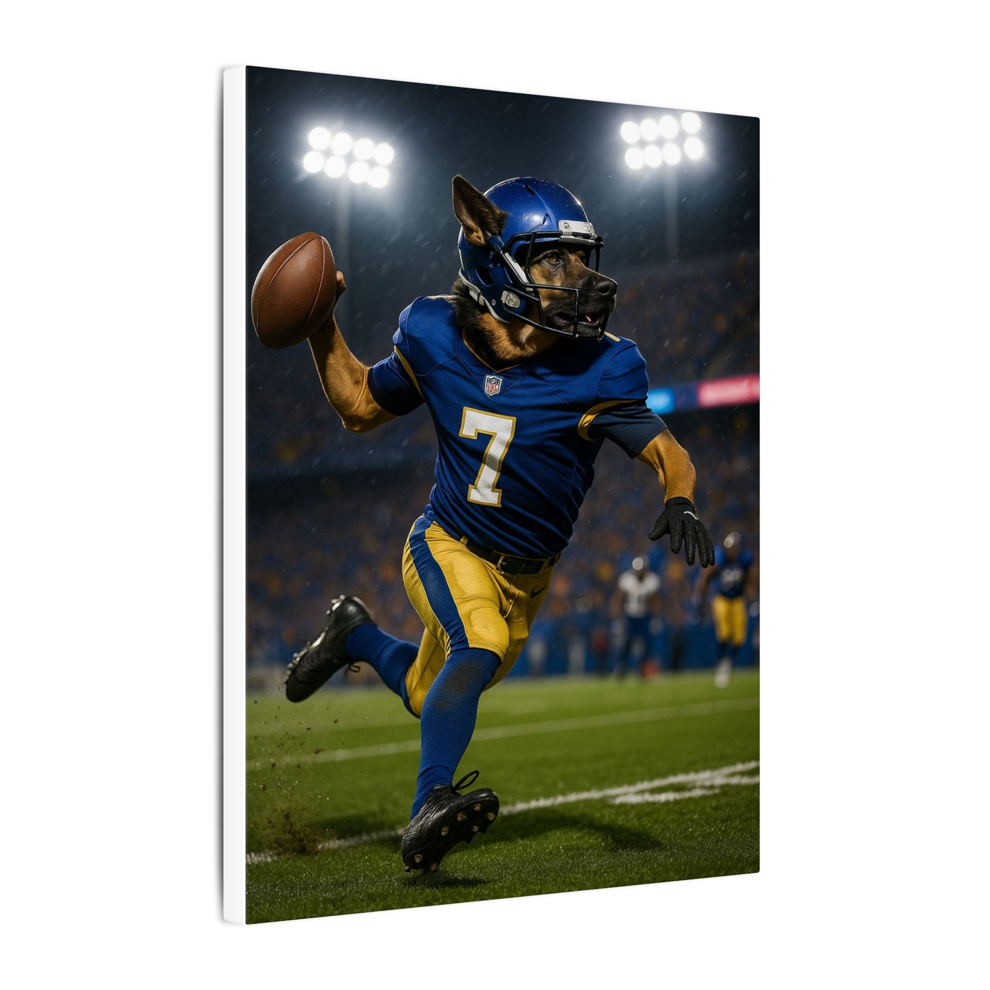 Quarterback Bark-Fantasy Dog Portraits - Fantasy Dog Portraits
