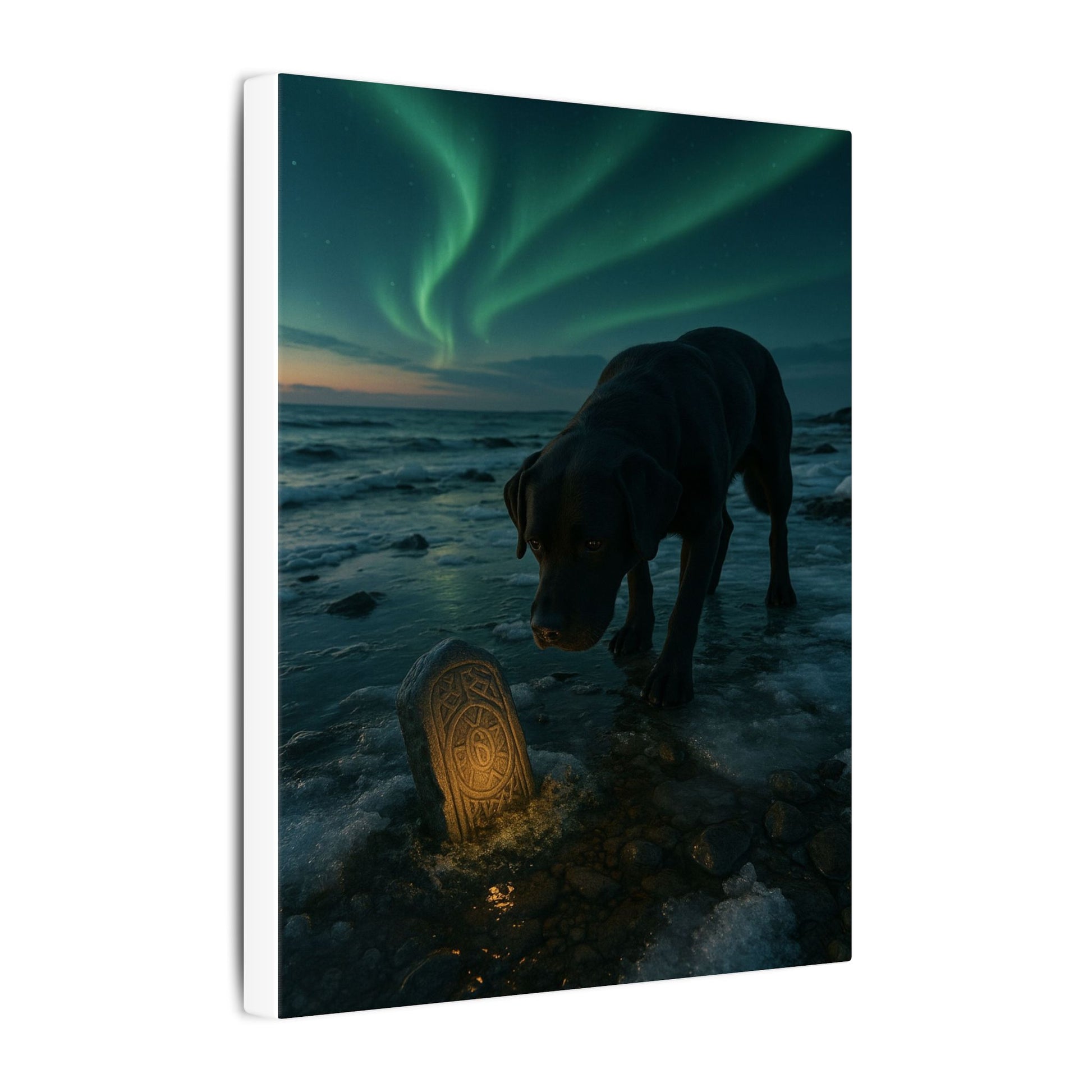 Whispers of the Northern Lights-Fantasy Dog Portraits - Fantasy Dog Portraits