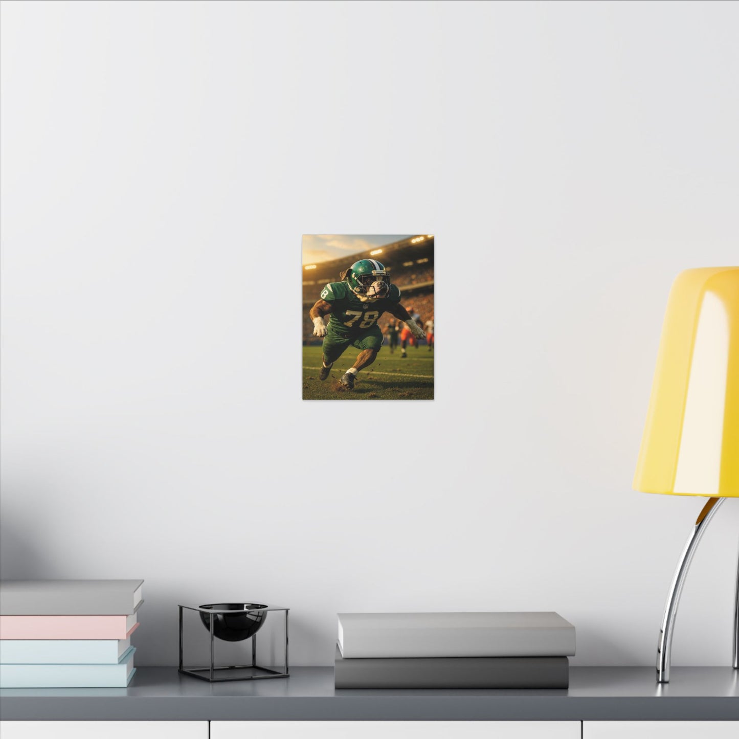 Touchdown Bulldog-Fantasy Dog Portraits - Fantasy Dog Portraits