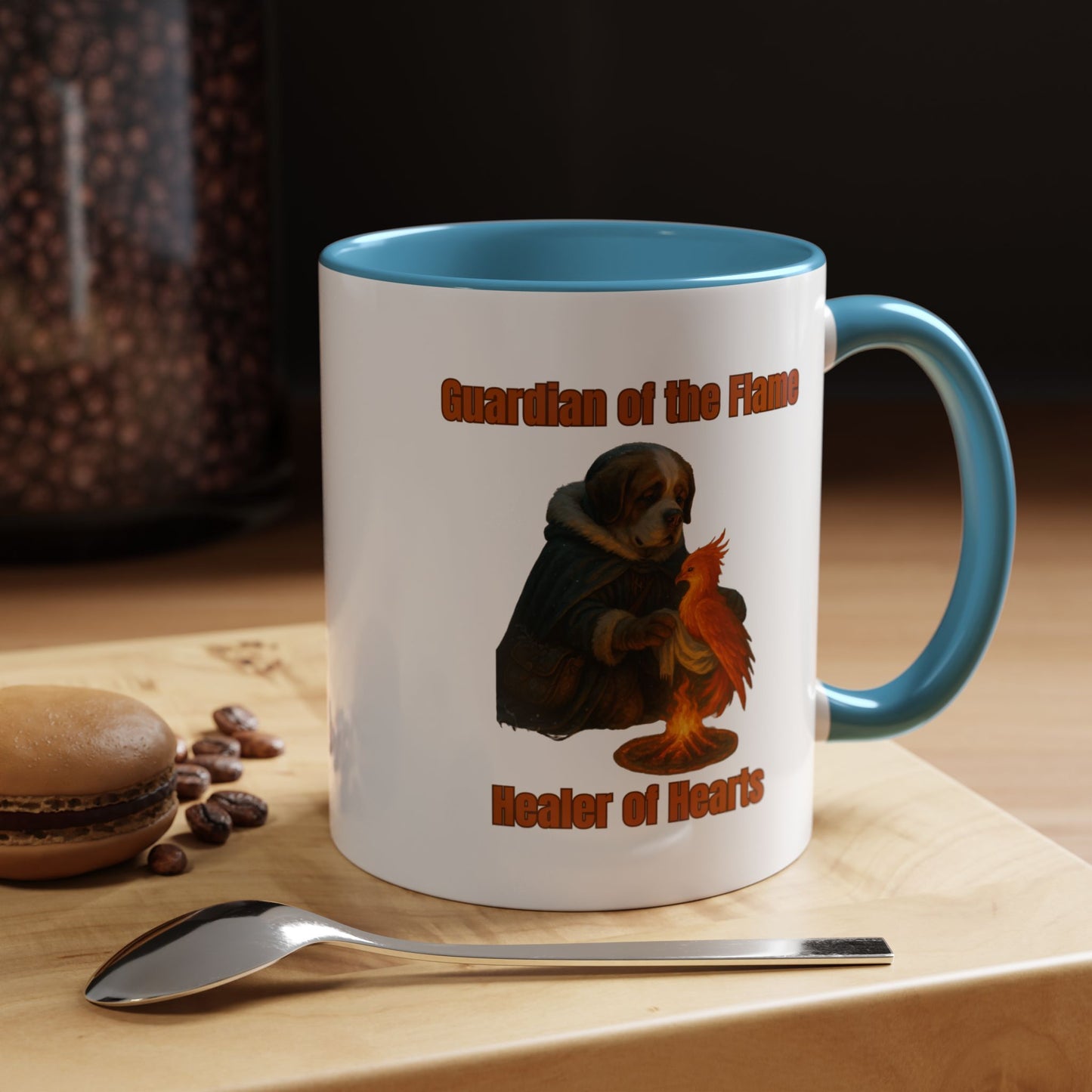 Mug - Dog dressed as an ancient Healer Coffee Mug (11, 15oz) - Fantasy Dog Portraits