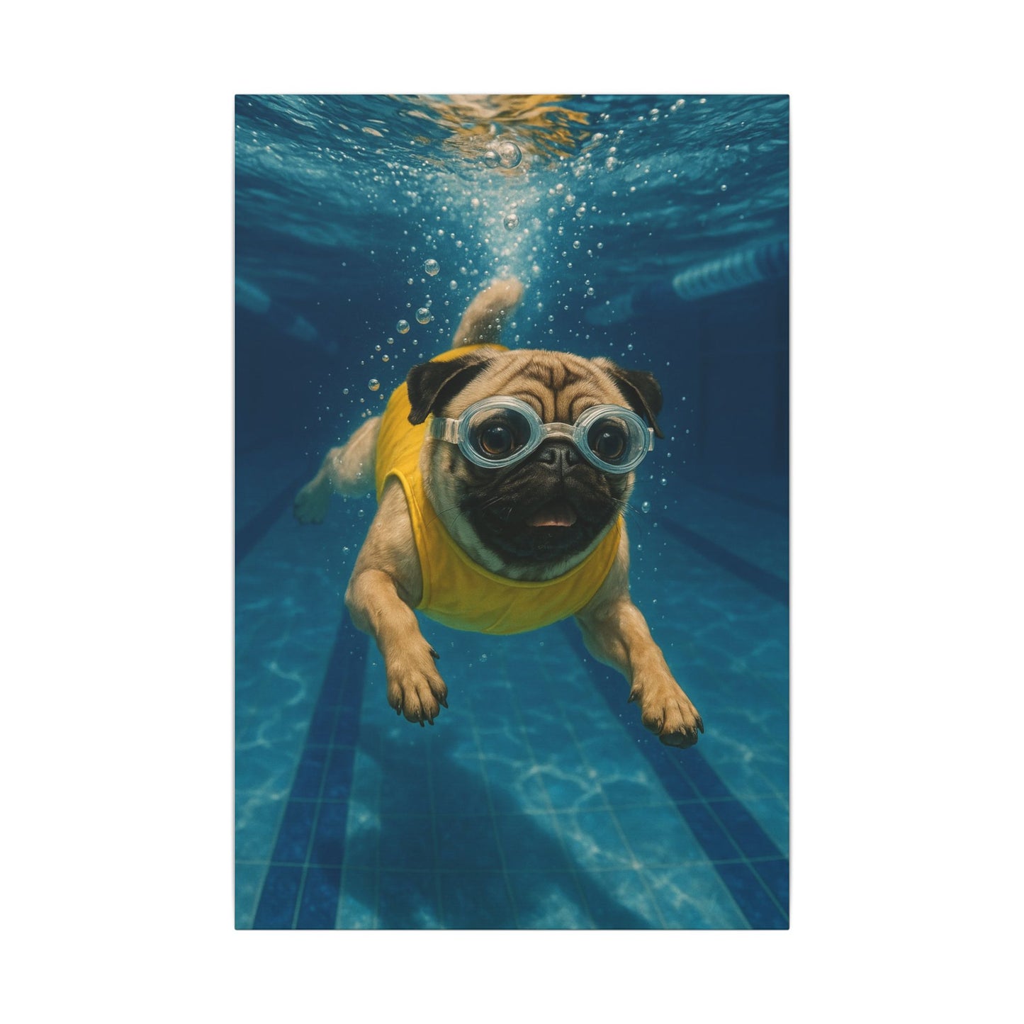 Swimming Sensation-Fantasy Dog Portraits - Fantasy Dog Portraits