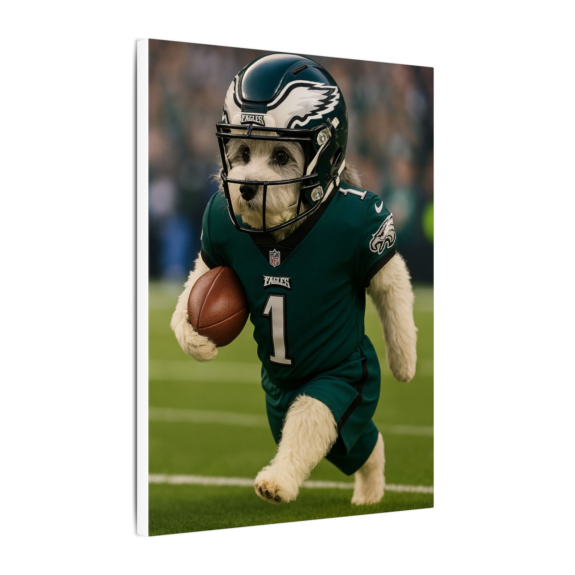 Furry Football Hero-Fantasy Dog Portraits - Fantasy Dog Portraits
