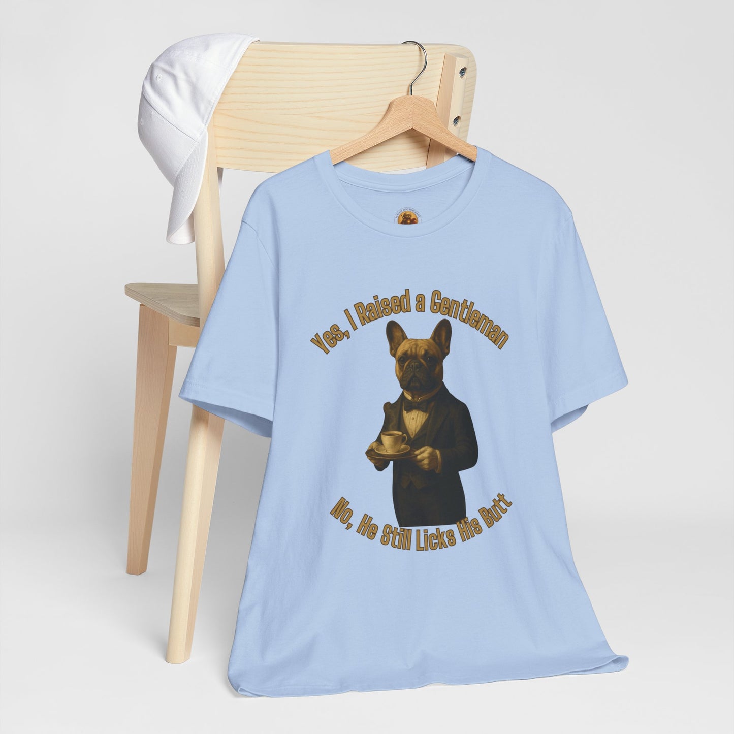 Unisex Gentleman Dog Tee | Funny Pet Lover T-shirt, Gift for Dog Parents, Humorous Animal Shirt, Casual Wear, Dog-themed Apparel