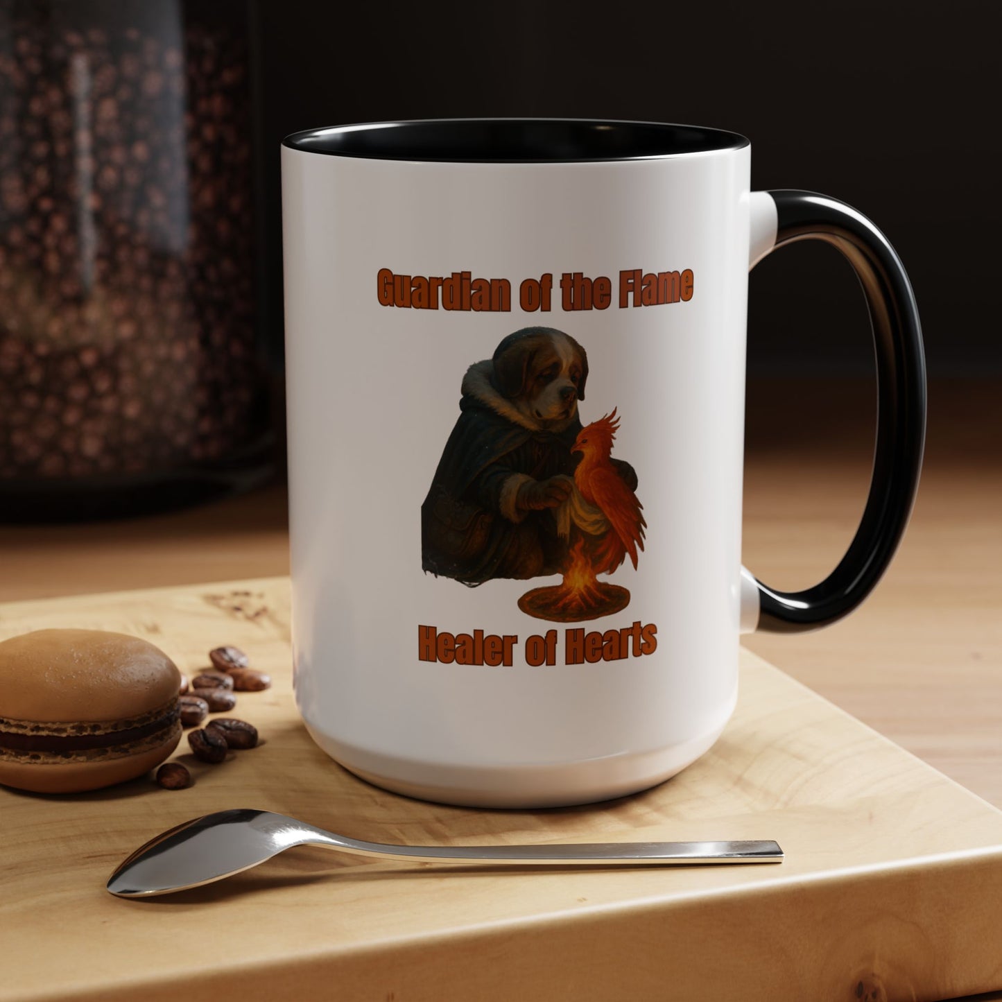 Mug - Dog dressed as an ancient Healer Coffee Mug (11, 15oz) - Fantasy Dog Portraits