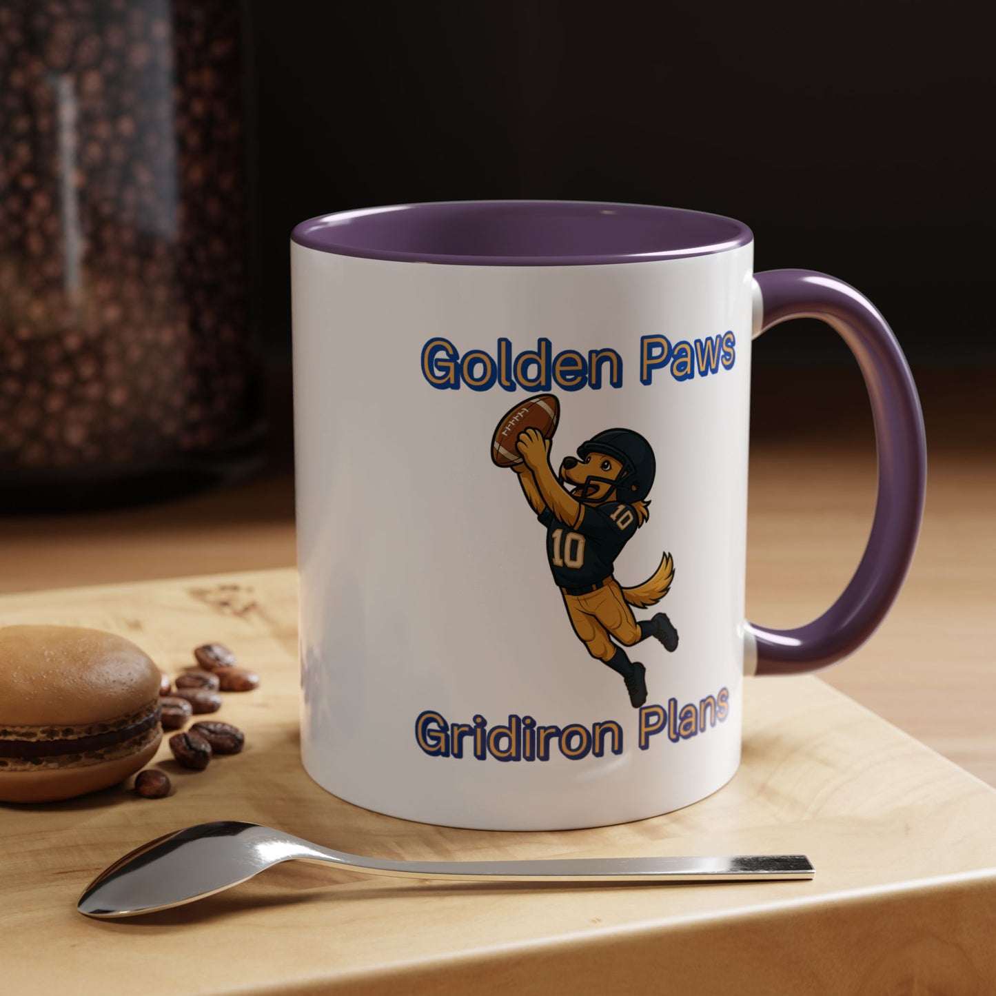 Golden Retriever Football Hero-Fantasy Dog Portraits