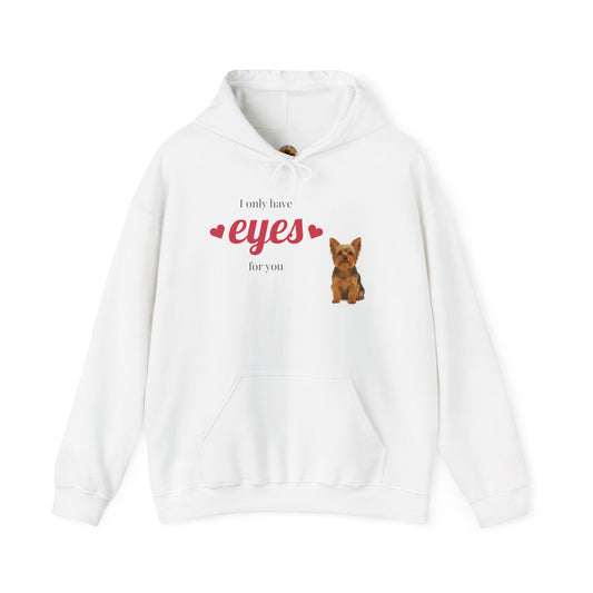 I Only Have Eyes For You Hoodie, Cute Pet Lover Hoodie, Valentine's Day Gift, Dog Lover Sweatshirt, Cozy Unisex Hoodie, Animal Lover Apparel - Fantasy Dog Portraits