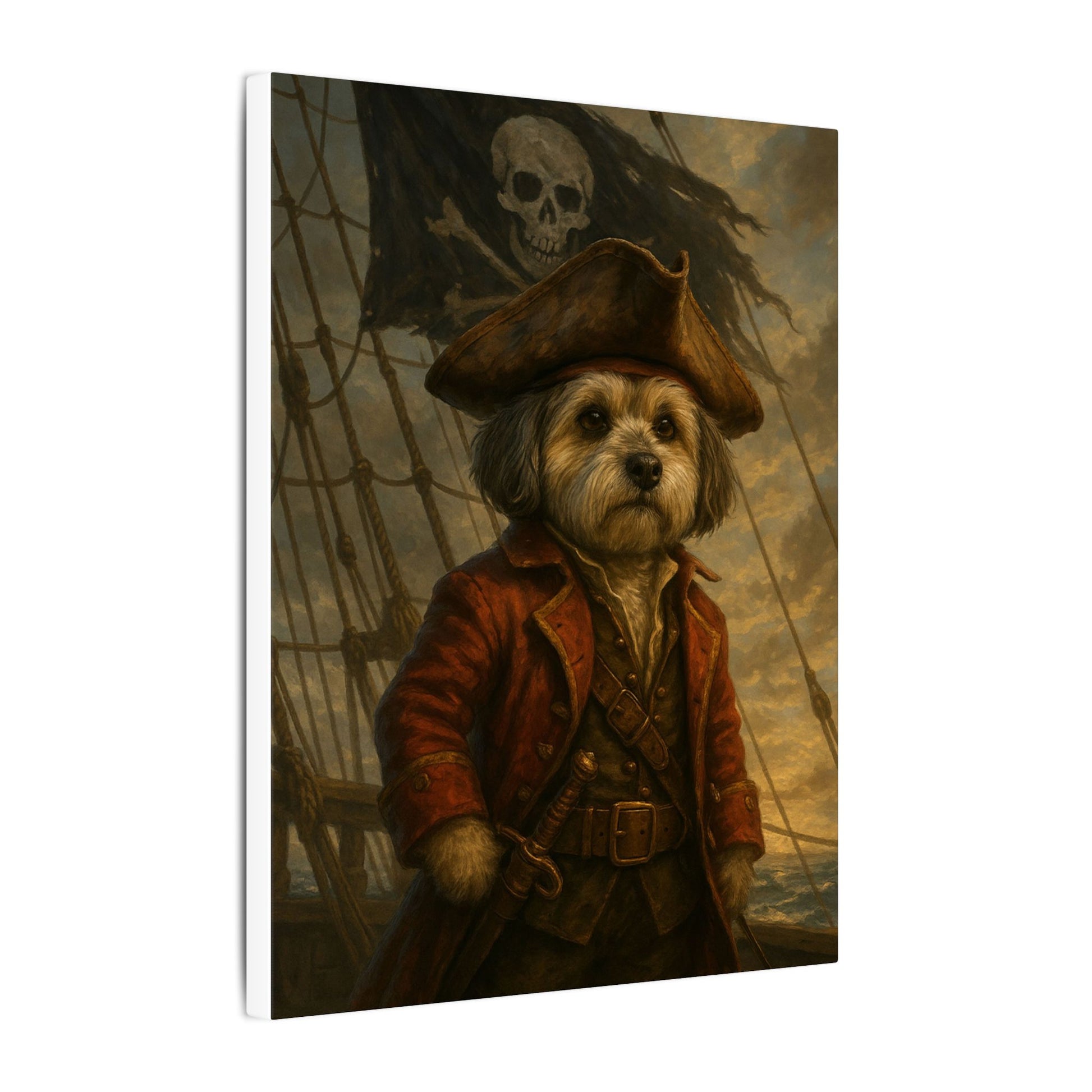Scruffy Jack's Seafaring Adventure-Fantasy Dog Portraits - Fantasy Dog Portraits
