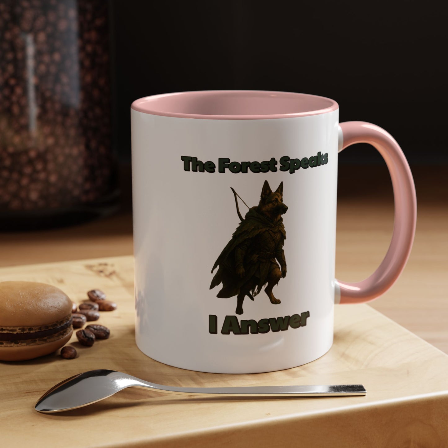 Mug - Ancient Forest Ranger Dog Coffee Mug 11, 15oz - Fantasy Dog Portraits
