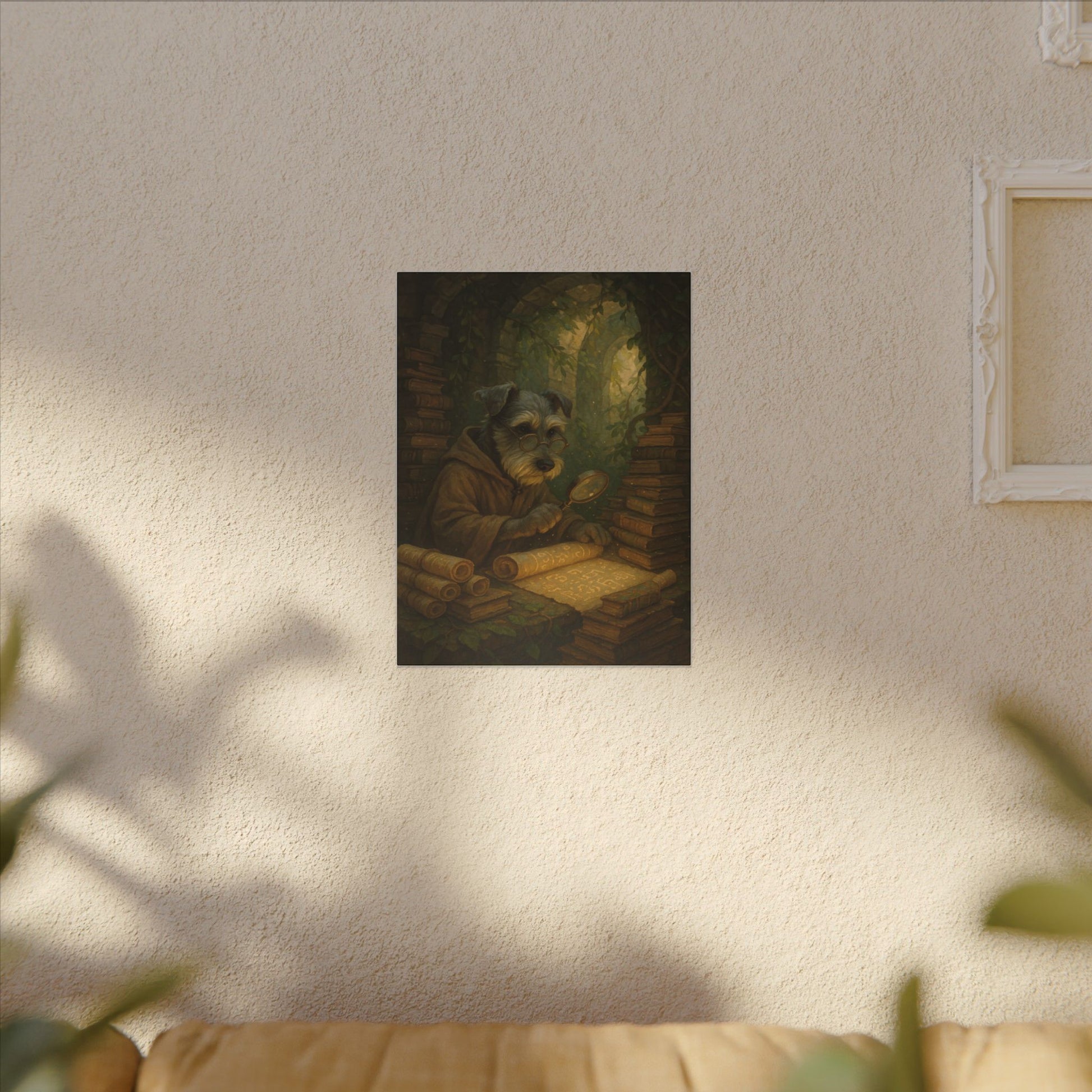 Scholar Pup's Discovery-Fantasy Dog Portraits - Fantasy Dog Portraits