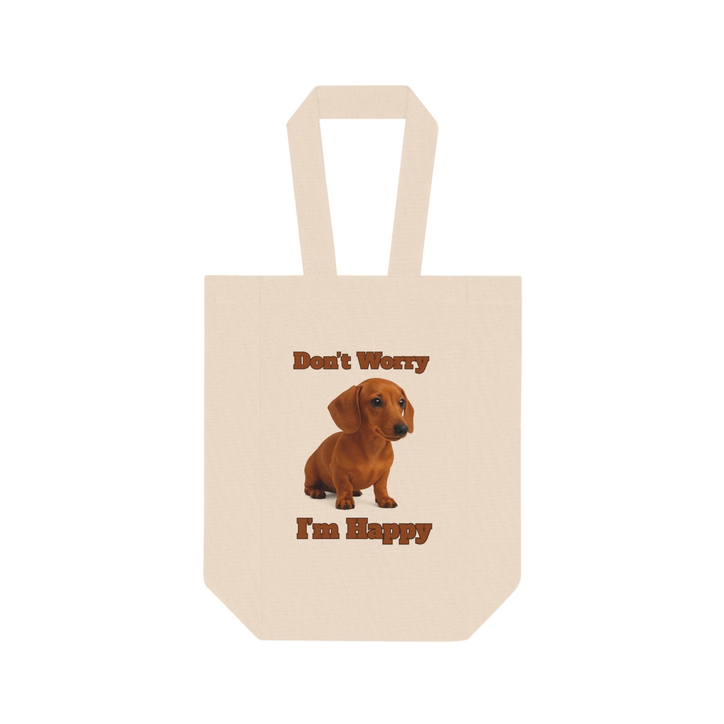 Double Wine Tote Bag – Cute Dog Design, Perfect Gift for Dog Lovers, Wine Enthusiasts, Party Hosts, Picnics, and Celebrations - Fantasy Dog Portraits