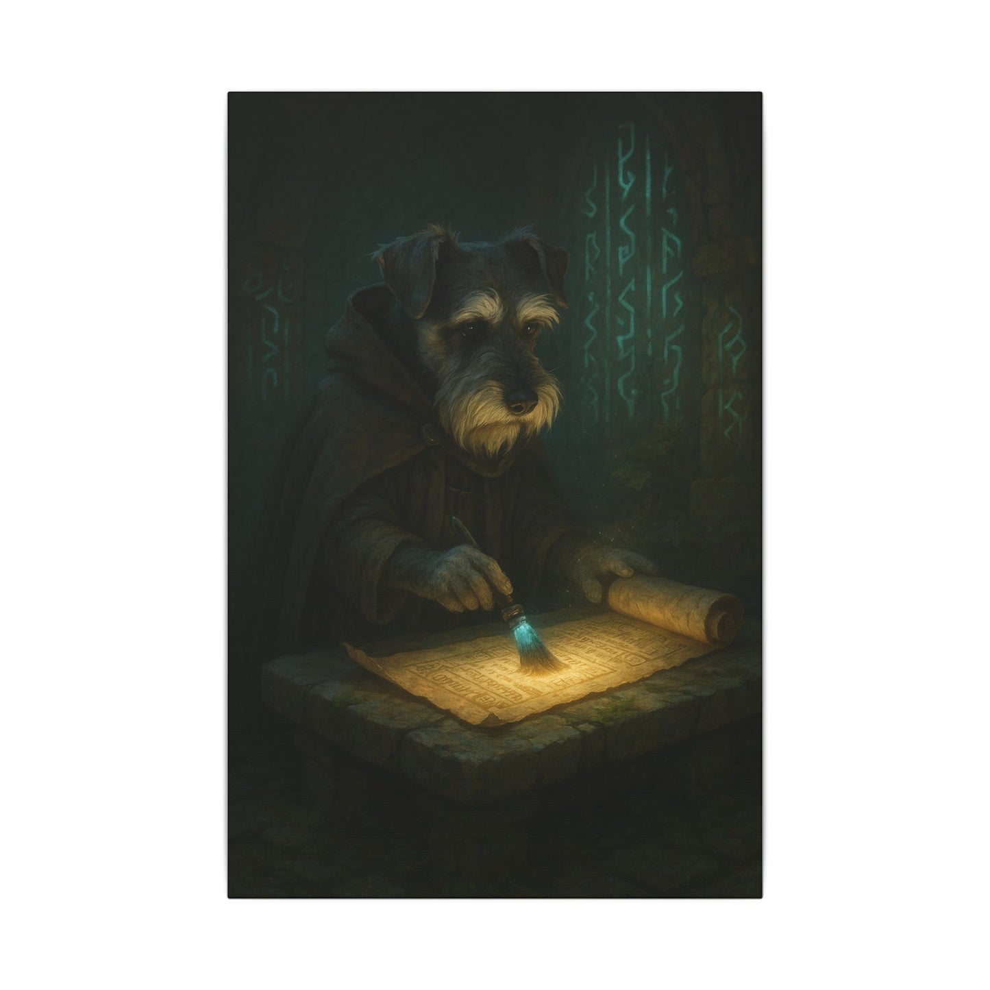 The Mystic Scribe-Fantasy Dog Portraits - Fantasy Dog Portraits