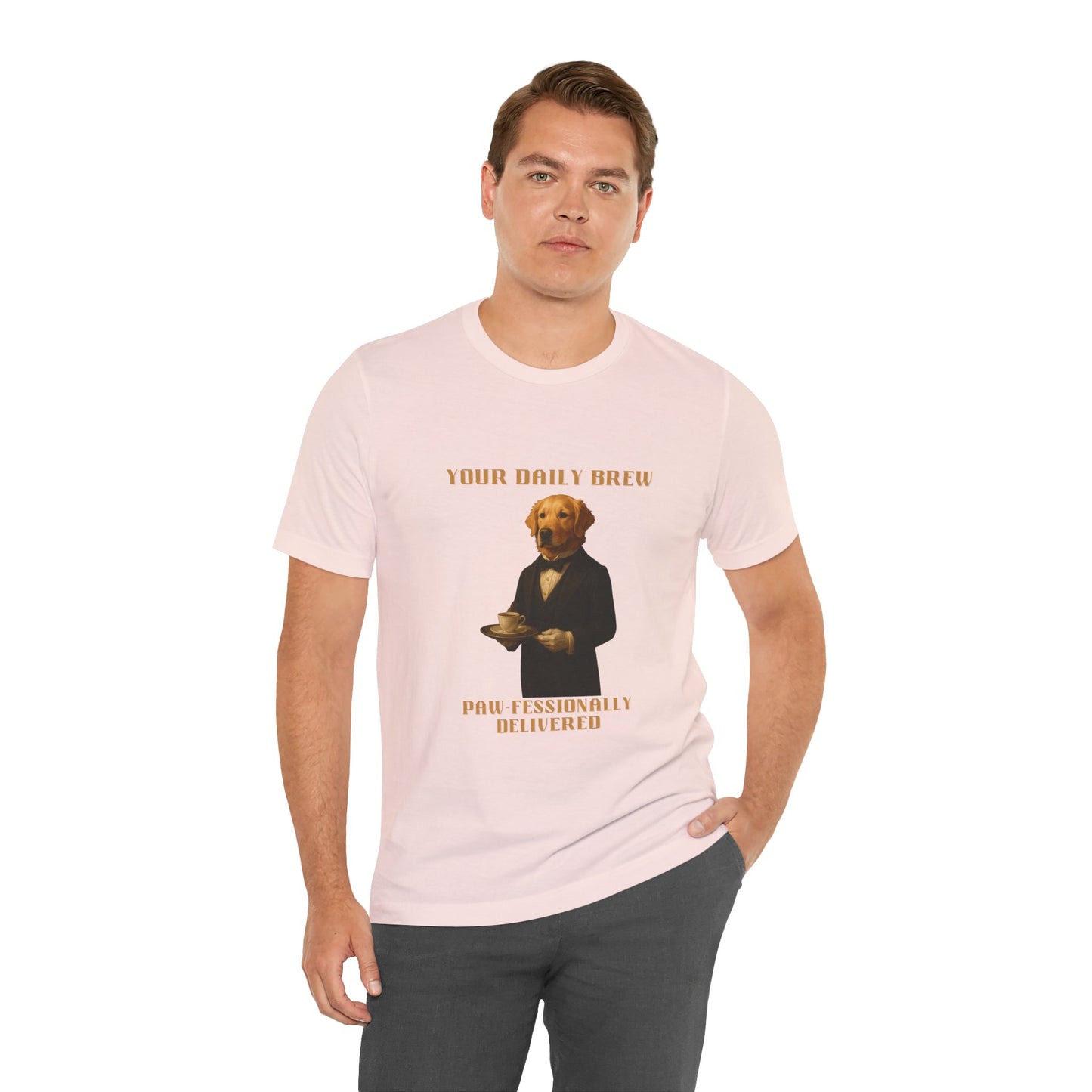 Your Daily Brew Dog Tee, Funny Pet Lover Shirt, Unisex Casual T-Shirt, Gift for Dog Lovers, Cute Animal Graphic Tee, Everyday Humor Wear