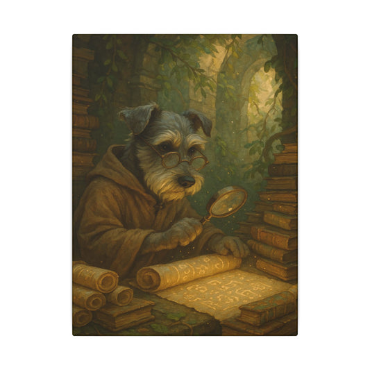 Scholar Pup's Discovery-Fantasy Dog Portraits - Fantasy Dog Portraits