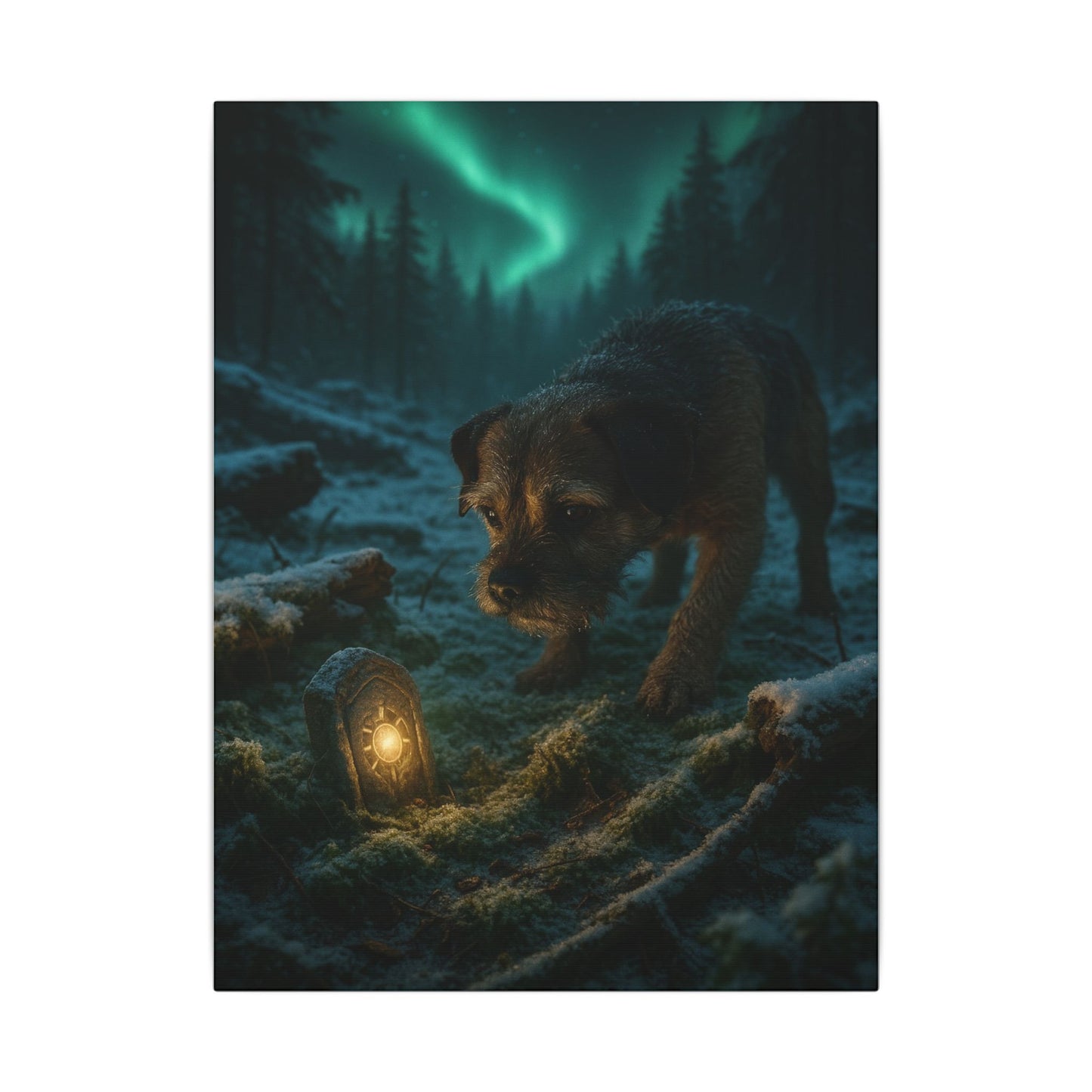 Guardian of the Frost-Fantasy Dog Portraits - Fantasy Dog Portraits