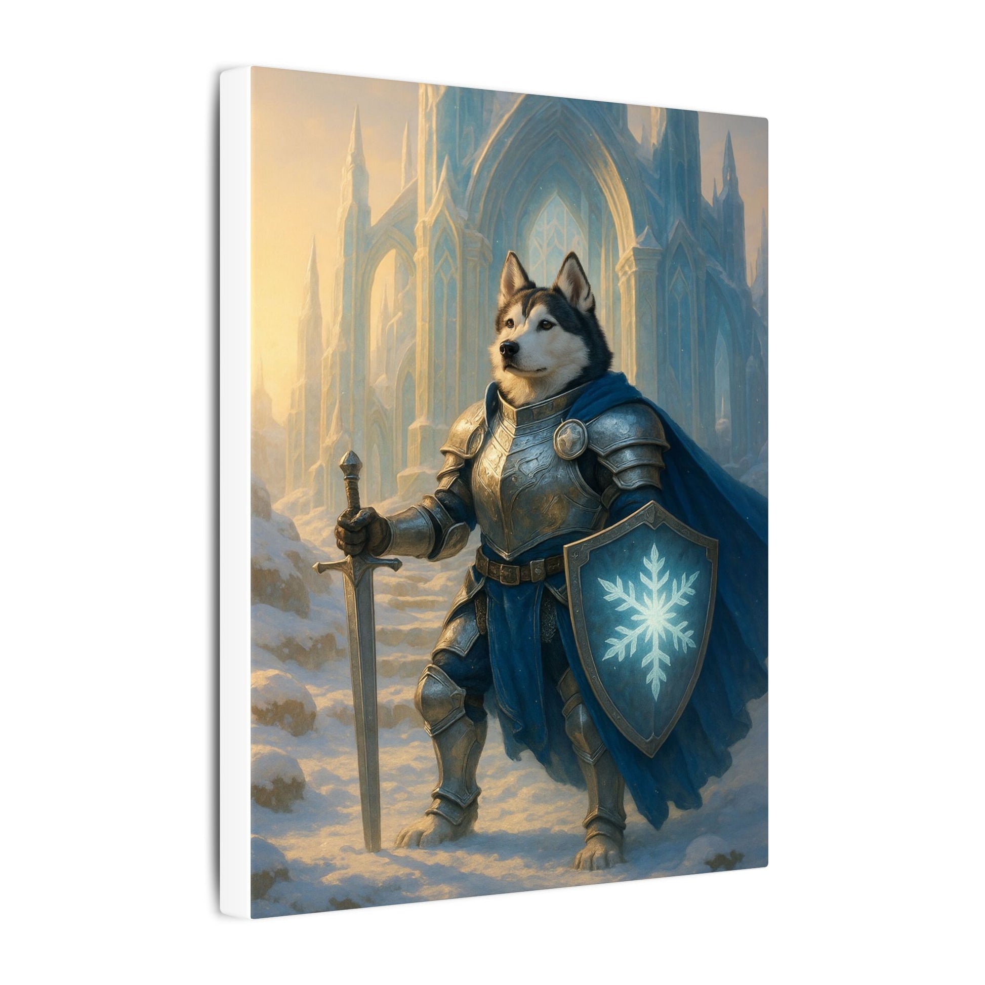 Winter's Guardian-Fantasy Dog Portraits - Fantasy Dog Portraits