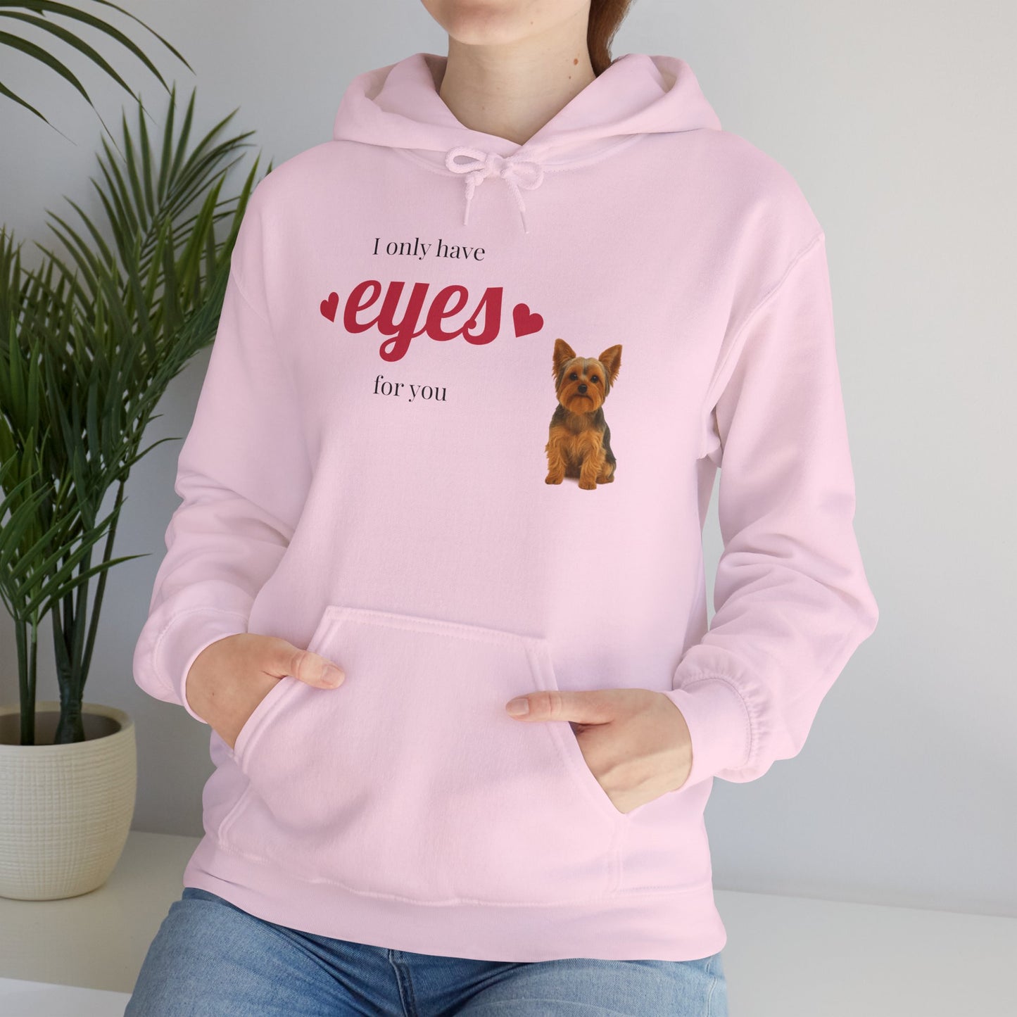 I Only Have Eyes For You Hoodie, Cute Pet Lover Hoodie, Valentine's Day Gift, Dog Lover Sweatshirt, Cozy Unisex Hoodie, Animal Lover Apparel - Fantasy Dog Portraits