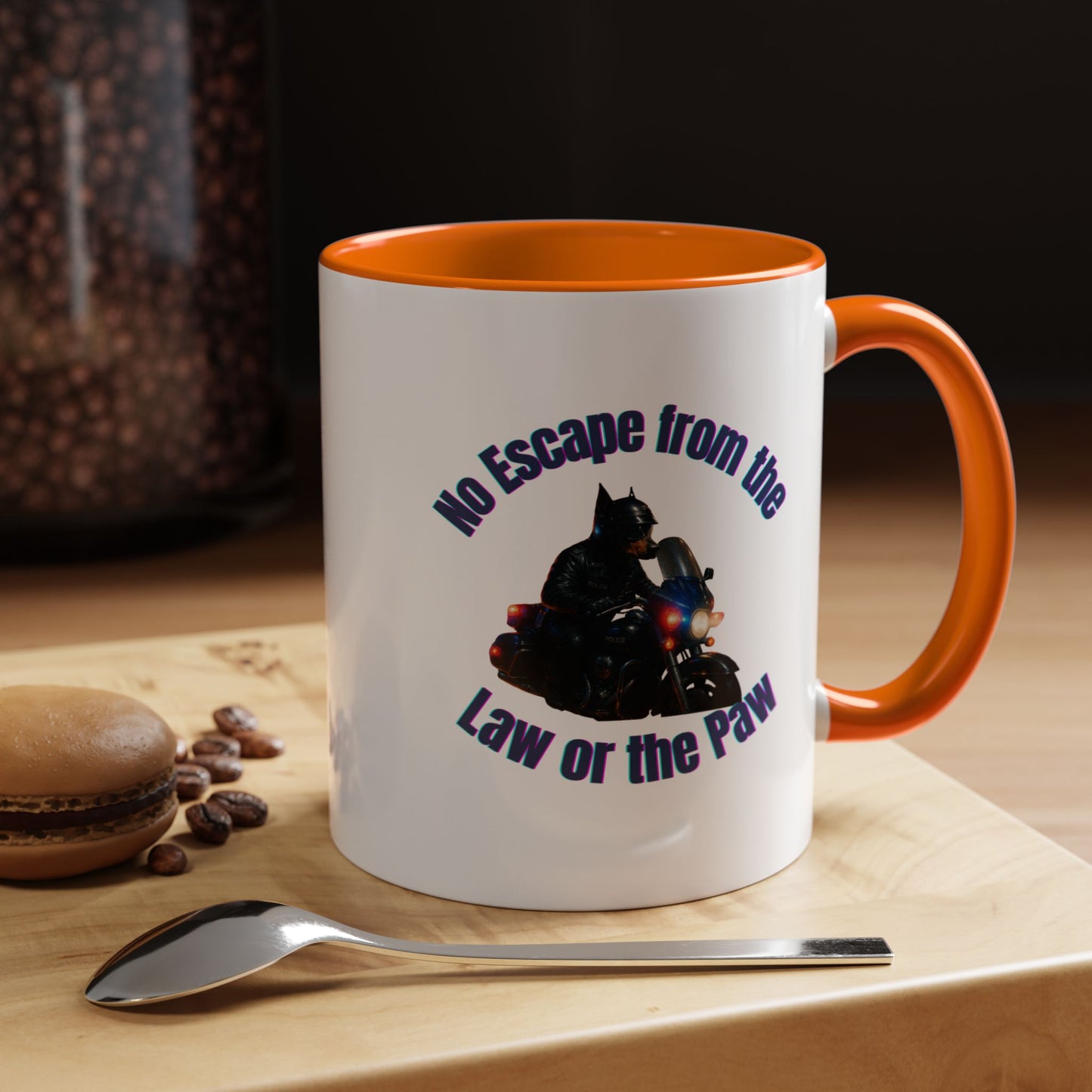 motorcycle cop Mug-Fantasy Dog Portraits - Fantasy Dog Portraits
