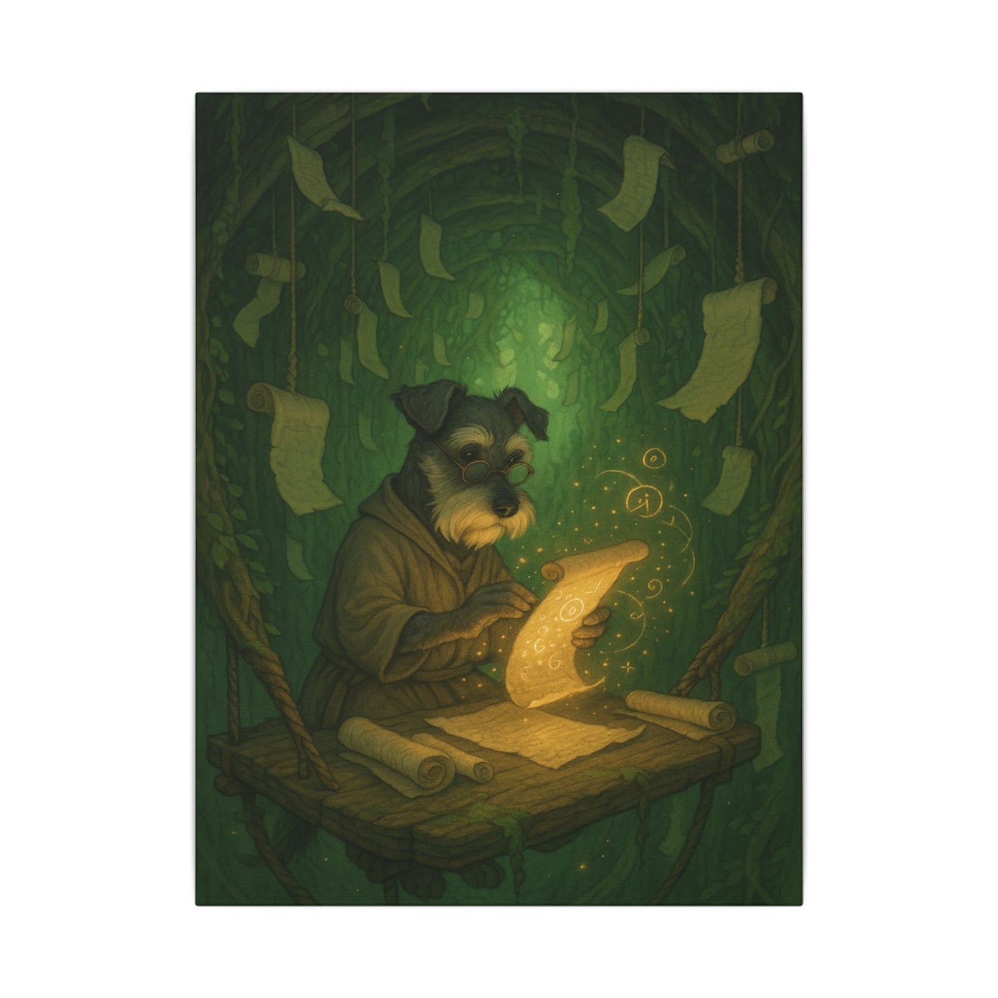 Canine Scholar-Fantasy Dog Portraits - Fantasy Dog Portraits