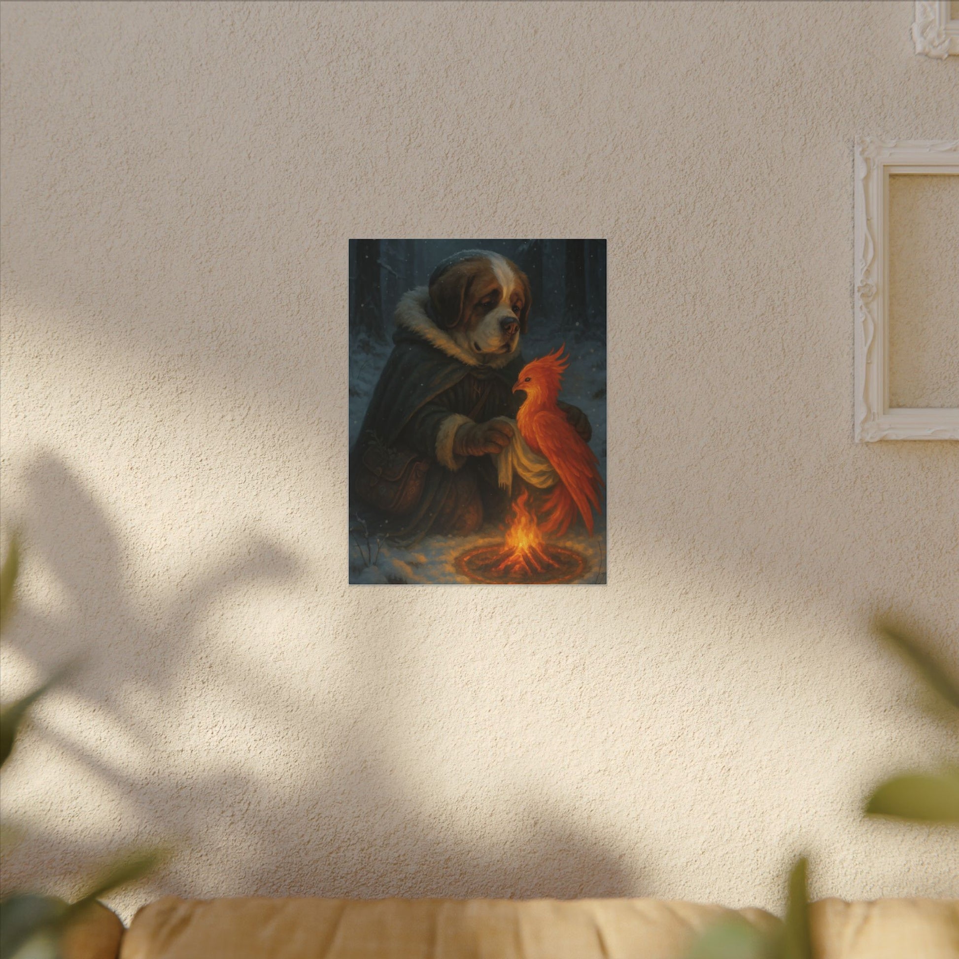 Guardians of the Frozen Flame-Fantasy Dog Portraits - Fantasy Dog Portraits
