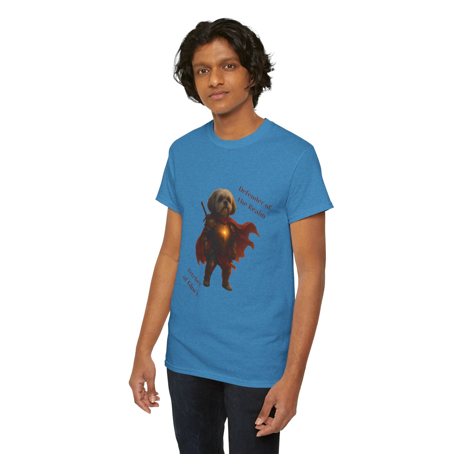 Fantasy Dog Portrait Unisex Heavy Cotton Tee - Fantasy Dog Portraits